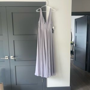 NWT Lulu’s Floor Length Dress Light Purple
